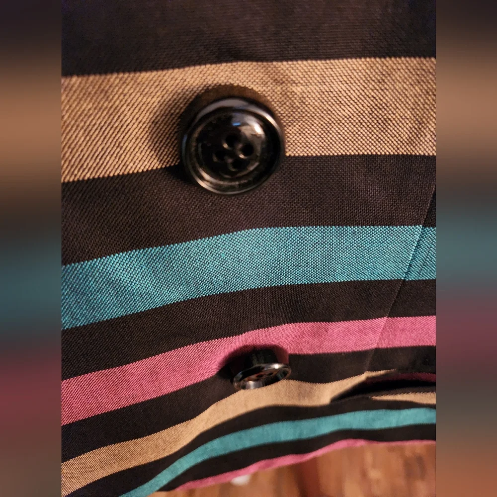 Gorgeous Vintage Christian Dior Striped Blazer Excellent Condition 100% Silk